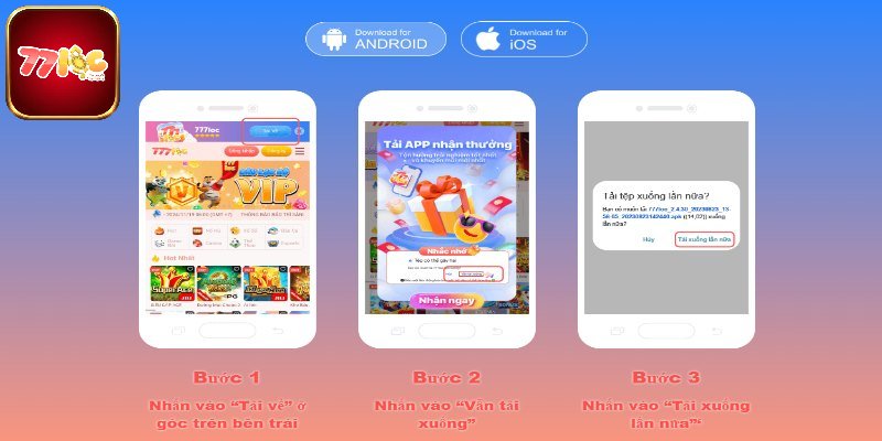 Hướng dẫn tải 77loc trên điện thoại thông minh