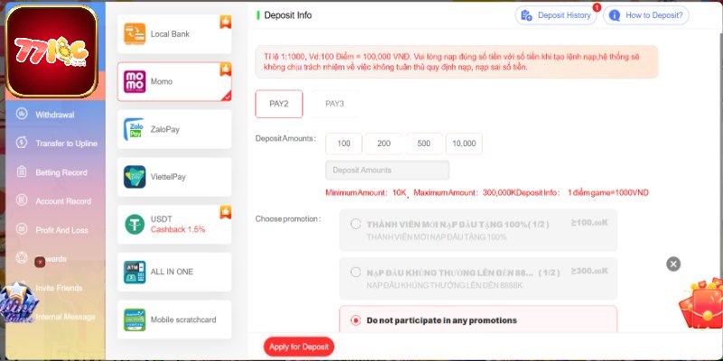 Hướng dẫn thanh toán chi tiết