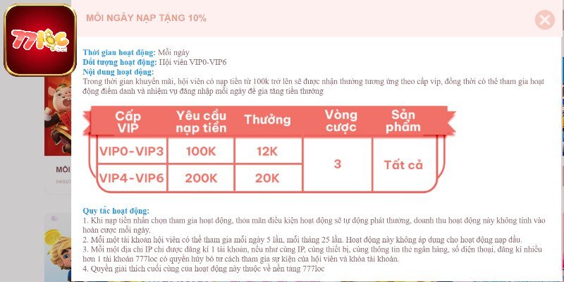 Khuyến mãi 77loc có gì để chào mừng người mới?