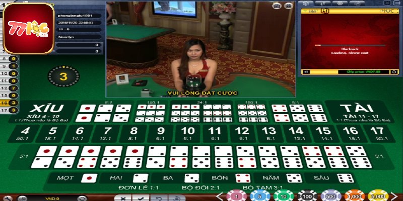 Một số lựa chọn cược trong Sicbo