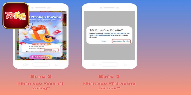 Các bước tải app 77loc về IOS
