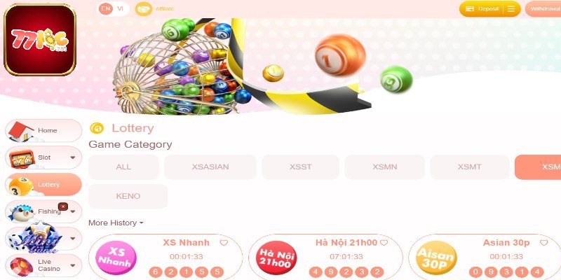 Xổ số trực tiếp Thần Tài đem lại may mắn